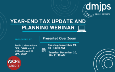 WEBINAR: 2024 Year-End Tax Planning and Updates